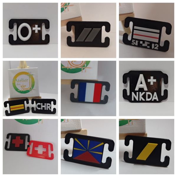 Plaque MOLLE d'Identification